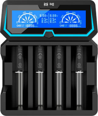 XTAR X4 Charger 4 Batteries Li-ion Size AA/AAA/18650/21700/16340/26650/14500