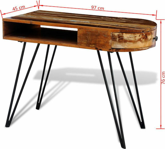 Γραφείο 97x45x76εκ. Καφέ