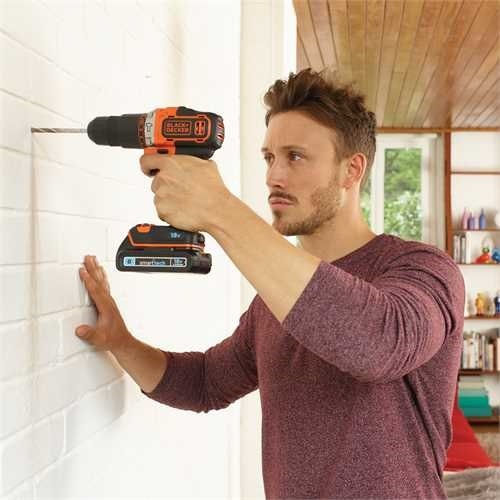Black & Decker Percussive Drill Driver Battery 18V 1x1.5Ah