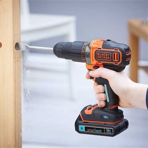 Black & Decker Percussive Drill Driver Battery 18V 1x1.5Ah