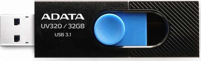 Adata DashDrive UV320 32GB USB 3.1 Stick Μαύρο