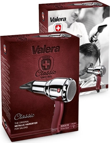 Valera Classic 1955 Metallic Professional Hairdryer Ионичен Професионална Сешоар с дифузер 2000W CL1955