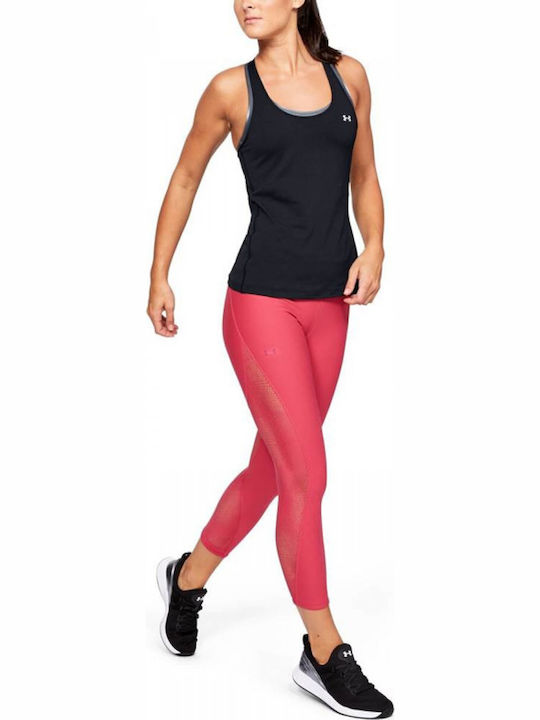 HeatGear Racer Women's Summer Cotton Sleeveless Black Top