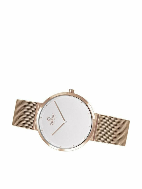 Obaku Papir Lille Ρολόι Μπαταρίας με Μεταλλικό Μπρασελέ Obaku Papir Lille Ρολόι Μπαταρίας με Μεταλλικό Μπρασελέ