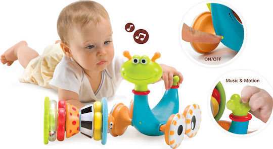 Yookidoo Push Along Crawl 'N' Go Snail with Music for 6++ Months