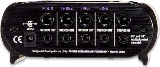 ART Pro Audio HeadAmp 4 Portable Analog Headphone Amplifier 4 Channels with Jack 3.5mm/6.3mm