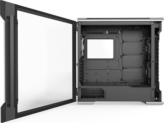 Phanteks Enthoo Evolv X Glass Gaming Midi Tower Computer Case with Side Window and RGB Lighting Galaxy Silver