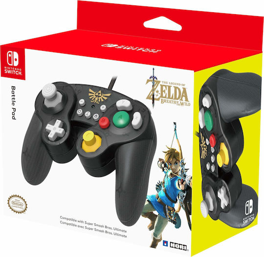 Hori Battle Pad Ενσύρματο Gamepad για Switch Zelda