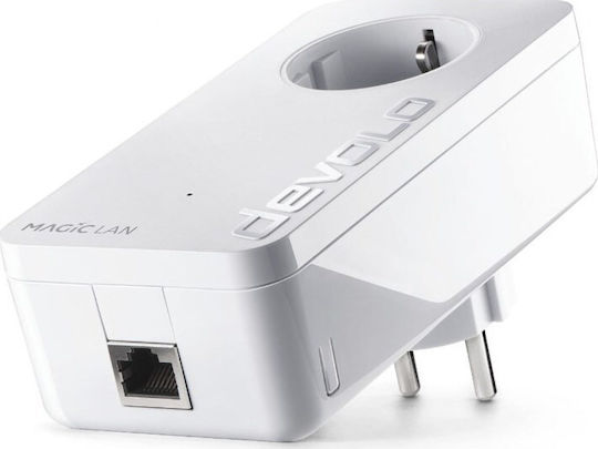 Devolo Magic 2 LAN 1|1 Powerline Wired with Passthrough Socket and Gigabit Ethernet Port
