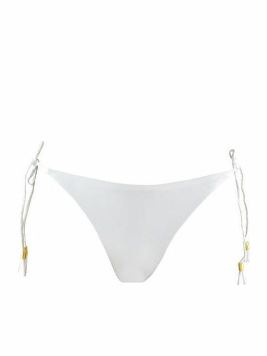 Rock Club BP-3072 Bikini Brazil with Ties White BP3072.white