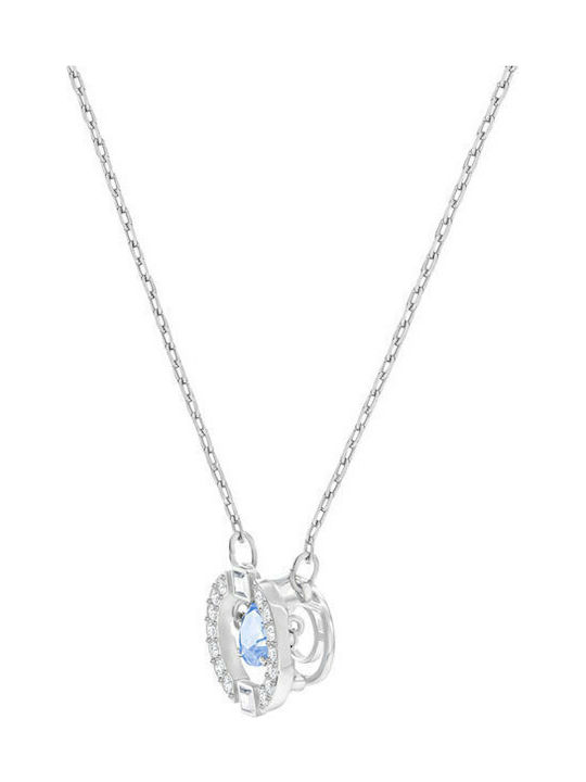 Swarovski Sparkling Dance Rotund Colier Cu Personalizare Albastru