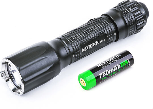 Nextorch Flashlight LED IPX8 with Maximum Brightness 600lm Black