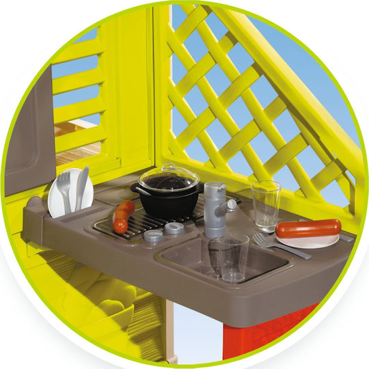 Smoby Plastic Kids Playhouse Multicolour Nature with Kitchen 145x110x127cm