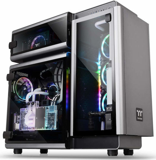 Thermaltake Level 20 TG Gaming Full Tower Computer Case with Side Window and RGB Lighting Black