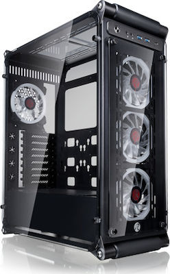 Raijintek Coeus Evo TC Gaming Midi Tower Κουτί Υπολογιστή με Πλαϊνό Παράθυρο και RGB Φωτισμό Μαύρο