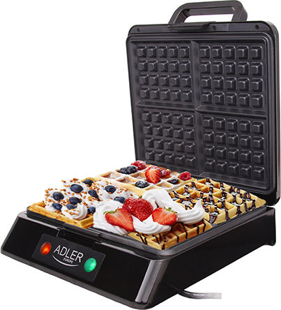 Adler AD3036 Waffle Maker For Square Waffles 4 Number Of Waffles 1500W