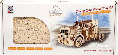 Ugears Wooden Construction Toy Heavy Boy Truck VM-03 Kid 8++ years