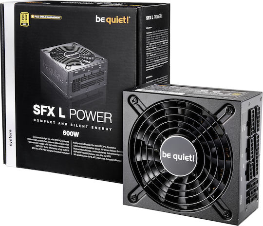 Be Quiet SFX-L Power 600W Black Computer Power Supply Full Modular 80 Plus Gold