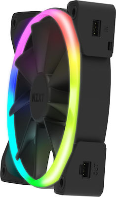 NZXT Aer RGB 2 Triple Starter Case Fan 120mm (1500rpm / 52.44cfm) με Σύνδεση 4-Pin PWM