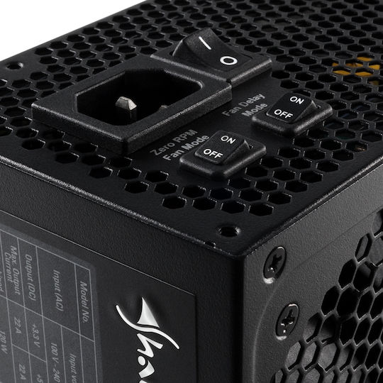Sharkoon SilentStorm Cool Zero 750W Black Computer Power Supply Full Modular 80 Plus Gold