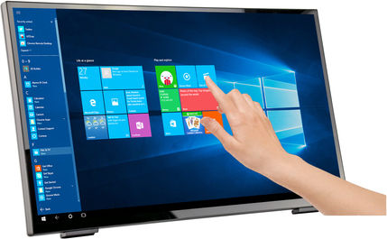 HannSpree HT 248 PPB Touch TN Monitor 23.8" FHD 1920x1080 με Χρόνο Απόκρισης 8ms GTG