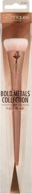 Real Techniques Bold Metals Collection Flat Contour Πινέλο Foundation Συνθετικής Τρίχας