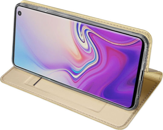 Dux Ducis Skin Pro Book Δερματίνης Χρυσό (Galaxy S10)