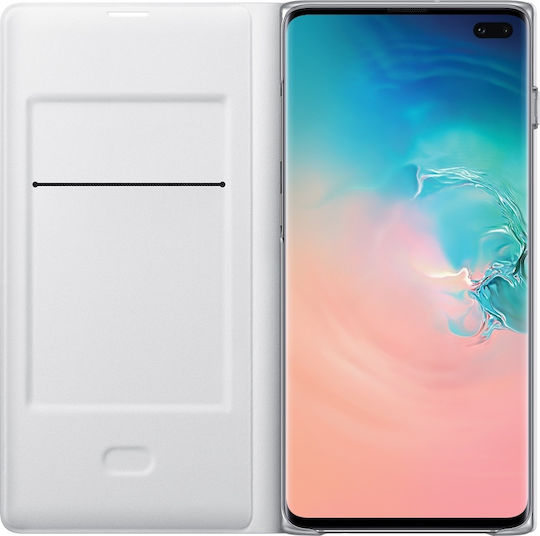 Samsung Book Plastic Alb (Galaxy S10+)