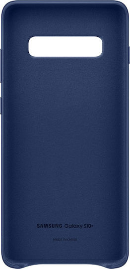 Samsung Задна корица Кожа Тъмносиня (Галакси С10+)
