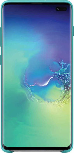 Samsung Umschlag Rückseite Silikon Grün (Galaxy S10+)