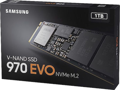 Samsung 970 Evo SSD 1TB τύπου M.2 με σύνδεση PCI Express 3.0 MZ-V7E1T0BW