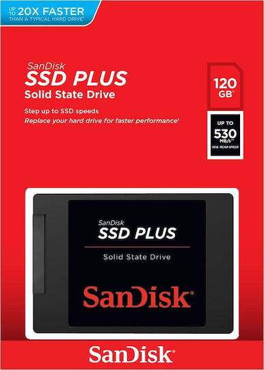 Sandisk SSD Plus 120ГБ 2.5'' SATA III SDSSDA-120G-G27