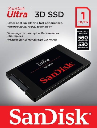 Sandisk Ultra 3D SSD 1TB 2.5'' SATA III SDSSDH3-1T00-G25