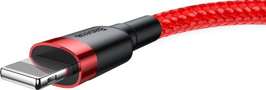 Baseus Cafule Braided USB to Lightning Cable Κόκκινο 1m (CALKLF-B09)