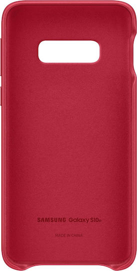 Samsung Leather Cover Back Cover Leather Red (Galaxy S10e)