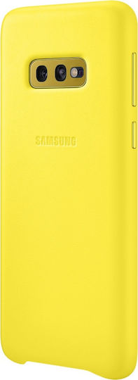 Samsung Leather Cover Back Cover Leather Yellow (Galaxy S10e)