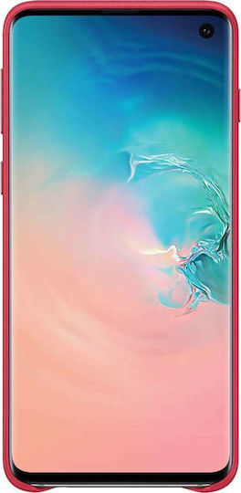 Samsung Leather Cover Back Cover Δερμάτινο Κόκκινο (Galaxy S10)