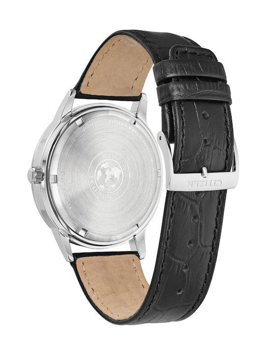 Citizen Corso Ceas Eco - Drive cu Negru Curea de piele