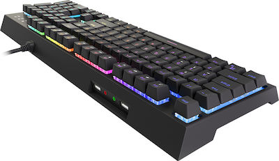 Genesis Thor 200 RGB Гейминг Механична Клавиатура с Custom суичове и RGB подсветка (Английски US) Черен