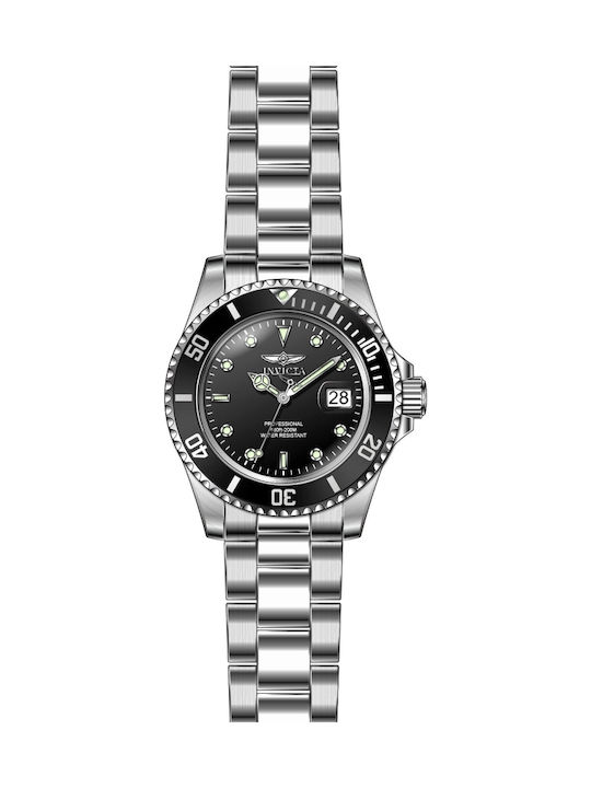 Invicta Pro Diver Ρολόι Μπαταρίας με Μεταλλικό Μπρασελέ Invicta Pro Diver Ρολόι Μπαταρίας με Μεταλλικό Μπρασελέ