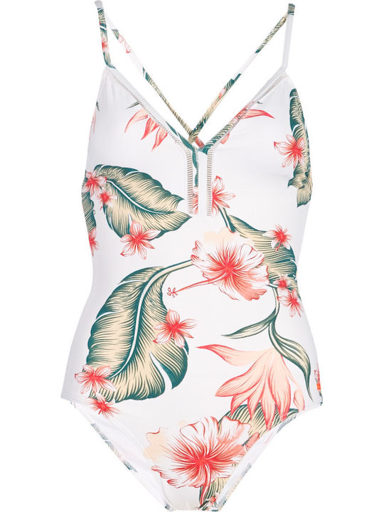 Roxy Dreaming Day One-Piece Swimsuit Floral Tropical Love