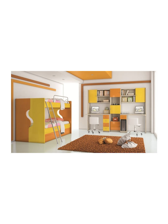Rhodos 3 Kinderschreibtisch aus Melamin Beige 100x75x78cm