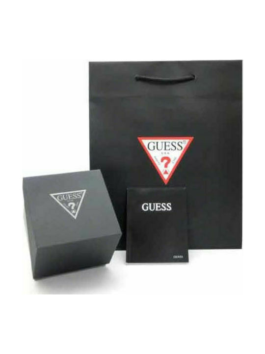 Guess Ceas Baterie cu Negru Brățară din piele W1182G5