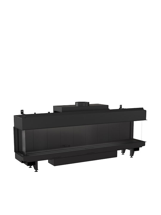 Kratki Leo LP 200 G31 37 MBAR Kaminofen Gas 17kW Dreiseitige mit fester Tür