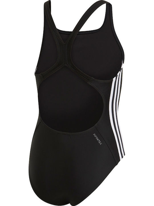 adidas 3-Stripes Παιδικό Μαγιό Ολόσωμο Μαύρο