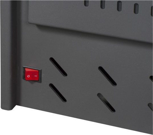 Alfatherm ALB-02 Metalic Soba pe lemne Încălzitor de aer cu Cuptor 15kW Negru