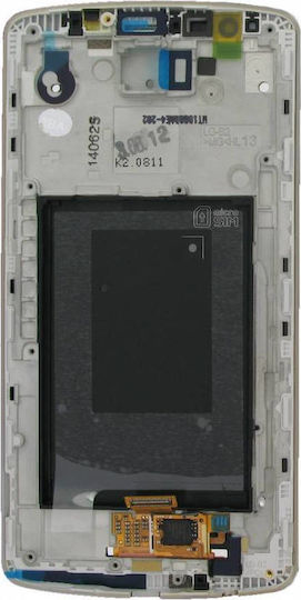 LG Screen with Touch Mechanism and Frame for LG G3 (Gold)