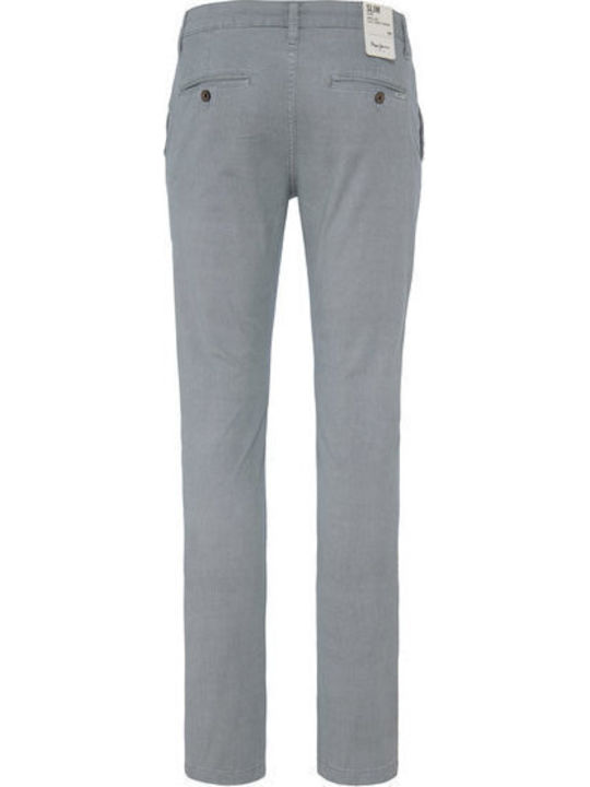 Charly Minimal Pantaloni Chino cu Croială Slim Gri