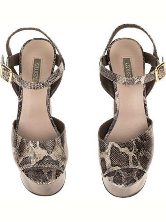 Din piele Sandale Multicolor