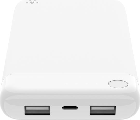 Belkin Boost Charge Lightning Connector Power Bank 10000mAh with 2 USB-A Ports White